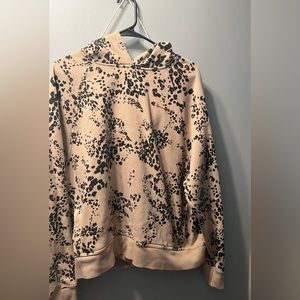 CHAMPION Womens Leopard Print Hoodie Sweatshirt